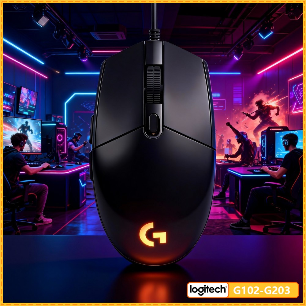 Logitech Mouse G203 - Souris de jeu filaire RGB Logitech