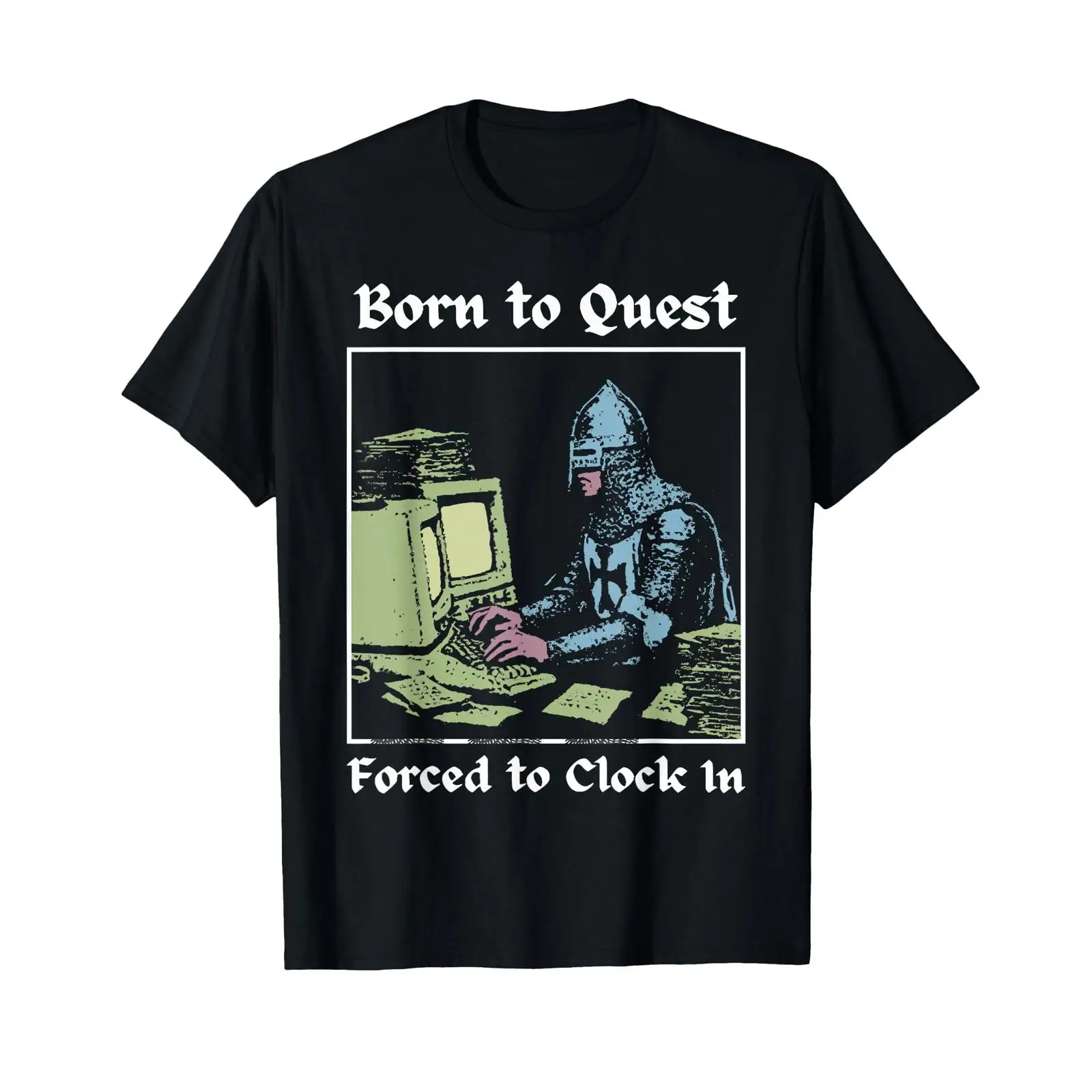 Office Quest - T-shirt unisexe Born to Quest Forced