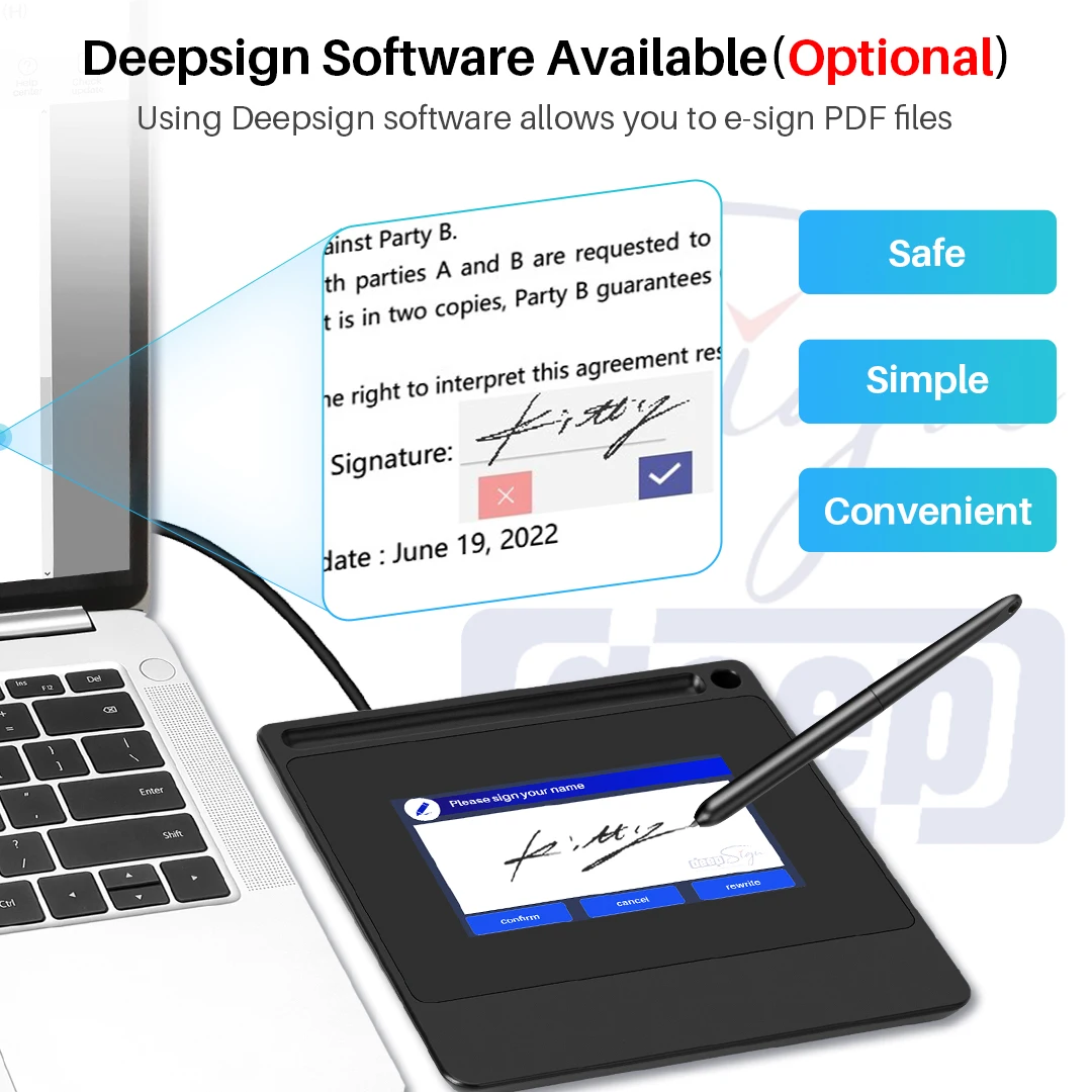 Stylo numérique électronique D - Digital Signature Pad avis et prix