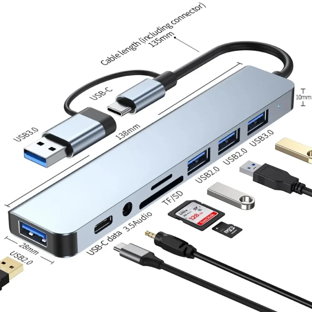 Hub USB-C 8 en 2 avec lecteur  - Office Xp avis et prix